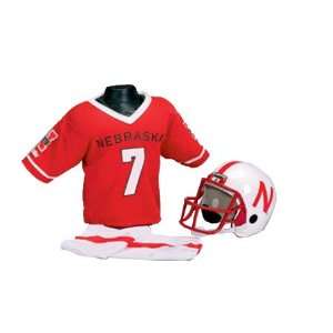 Nebraska Cornhuskers Kids/Youth Football Helmet Uniform Set:  