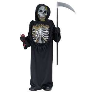Lets Party By FunWorld Bleeding Skeleton Zombie Child Costume / Black 