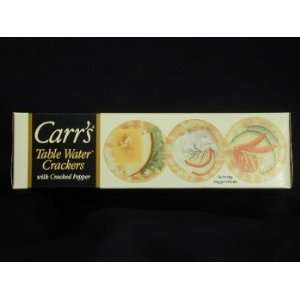Carrs Water Crackers with Peppers   4.5 OZ Box:  Grocery 