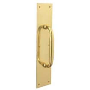  Lifetime Polished Brass Push Plate Door Plate: Home Improvement