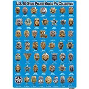  State Police Badge Pin Set 50Pcs: Patio, Lawn & Garden