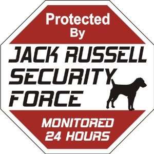   Jack Russell Dog Yard Sign Security Force Jack Russell Pet Supplies