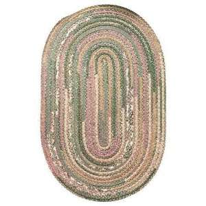  Hearth Braided Area Rug   9x12, Light Pink: Home 