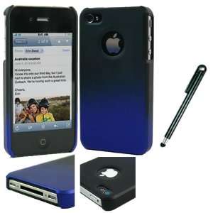  Blue/Black Snap On Hard Shell Case Cover for Apple iPhone 