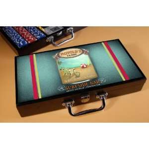  Personalized Beach Poker Set: Home & Kitchen