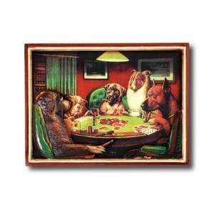  RAM Gameroom R168 Hand Carved Poker Dogs with Cigars 