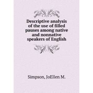   use of filled pauses among native and nonnative speakers of English