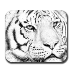  Tiger Eyes Cat Art Mouse Pad 