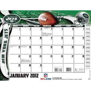  Turner New York Jets 2012 22x17 Desk Calendar Sports 