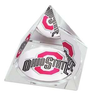   State Buckeyes Mascot Crystal Pyramid Paperweight: Sports & Outdoors