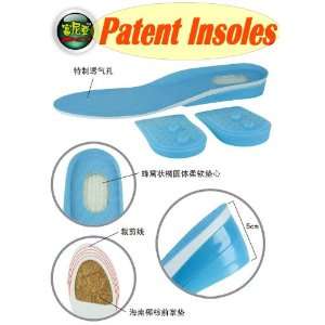 Patented Height Increase Insoles Elevator Shoe Pads Heel Lift Taller 