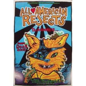  All American Rejects Fillmore Original Gig Poster F739 