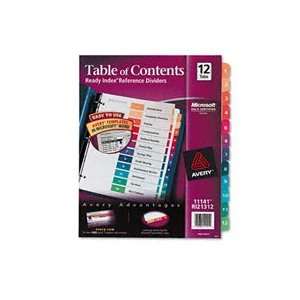  Avery Ready Index Table of Contents Dividers, 12 Tab Set 