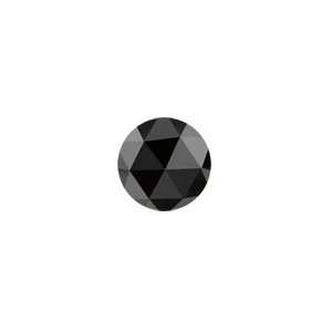 44 Cts 7.17 7.03x3.58 mm AA Round Rose Cut ( 1 pc ) Loose Black 