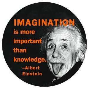 IMAGINATION IS MORE IMPORTANT THAN KNOWLEDGE   ALBERT EINSTEIN QUOTE 