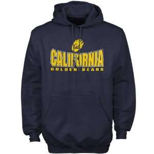  Cal Golden Bears Navy Over Under Hoody Sweatshirt: Sports 