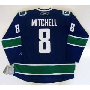  Willie Mitchell Vancouver Canucks Jersey Rbk Real 