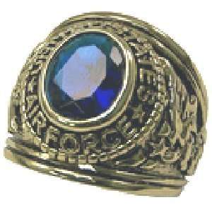 235 Simulated Sapphire Blue Ring UNITED STATES AIR FORCE. 18 Kt 