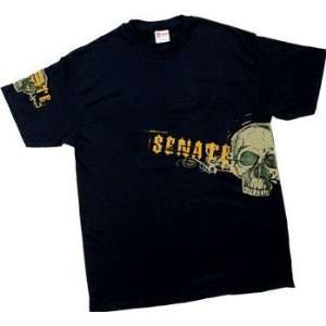  Senate Skulls tee   Small   Grey: Sports & Outdoors