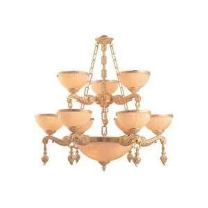  Eurofase Euro Classic   Bristol Chandelier   PN 9 3BRS/PN 