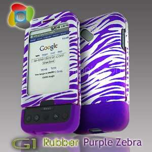  HTC Google G1 Premium 2Tone Rubber Design Purple Zebra 