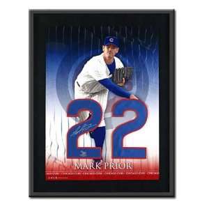  Mark Prior Autographed Chicago Cubs Jersey Numbers Piece 