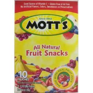 Motts All Natural Fruit Snacks 3 Boxes with 10 .8 Oz. Individual 