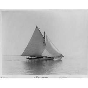   1895 Sailing Yacht,DRAGOON,Sailboat,Charles E. Bolles: Home & Kitchen
