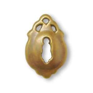   Escutcheon Plate Antique Brass 5/8 Screw HRT 1058: Home Improvement