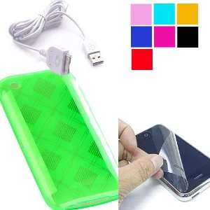   Iphone Screen Protector Kit + Iphone 3g Data Sync Cable: Electronics