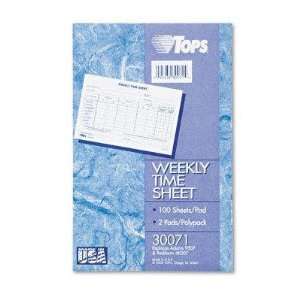  TOPS® Employee Weekly Time Sheet