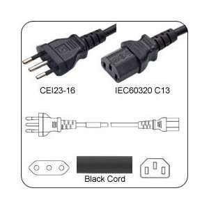  PowerFig PFCEI23161.0C1398 Power Cord Italy CEI23 16 Male 