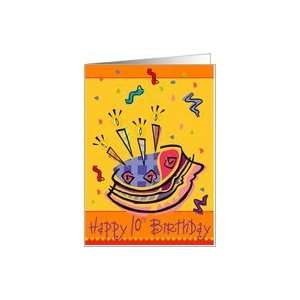  BIrthday Cake 10th Card: Toys & Games