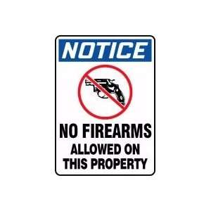  10X7 NTC NO FIREARMS ALLOWED 10X7 Sign