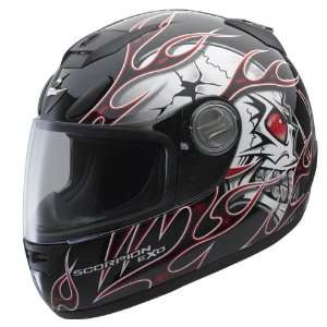  Scorpion EXO 700 Crackhead Blk/Red LG Automotive