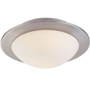  Discus Flush Mount Finish: Satin Nickel, Size: Small: Home 