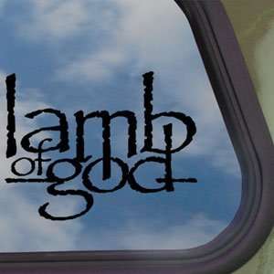 Lamb Of God Prog Rock Band Logo Black Decal Car Sticker 