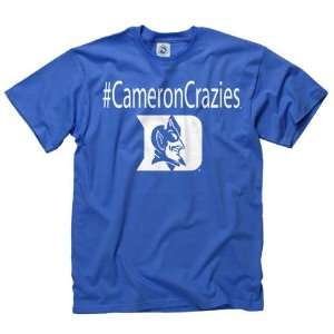   Blue Devils Royal Cameron Crazies Hashtag T Shirt: Sports & Outdoors