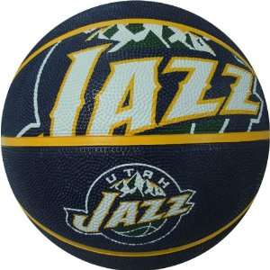  Spalding Utah Jazz Full Size Rubber Basketball Sports 