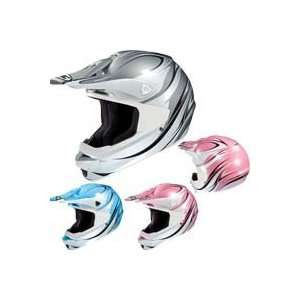   CS MX Helmet   Womens   Wave Graphics X Small Light Blue Automotive