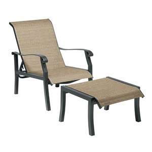 Woodard Cortland Sling Lounge Chair & Ottoman Set   42H435 