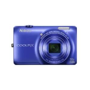  Nikon Coolpix S6300 Digital Camera   Blue (16Mp, 10X 