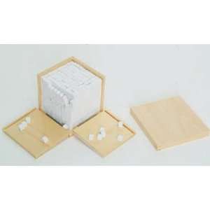  Montessori Volume Box with 1000 Cubes: Toys & Games