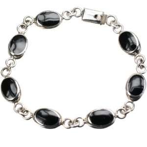  Back to Black Silver Bracelet: Jewelry