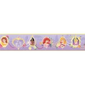  Disneys Princess Frames Purple Wallpaper Border