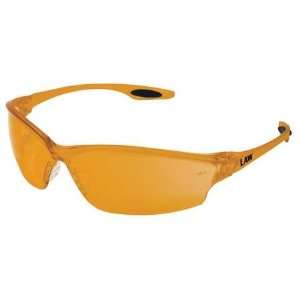  Safety Eyewear Safety Glasses,Clear Frame,Amber,Univ,UV 