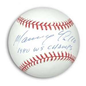   Autographed MLB Baseball Inscribed 1980 WS Champs Sports & Outdoors