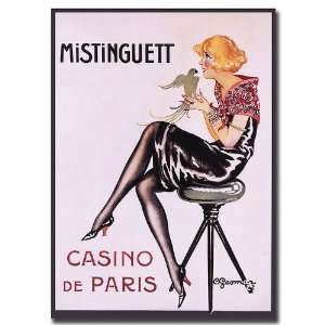  Mistinguett Casino de Paris by Charles Gesmar Canvas Art 
