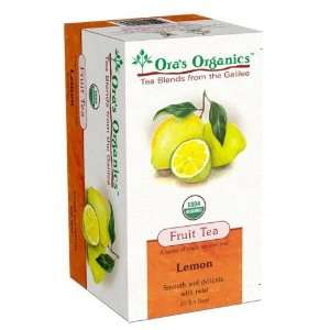  ORAS ORGANICS Lemon Tea, 20 BG (PACK OF 8): Health 