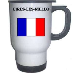  France   CIRES LES MELLO White Stainless Steel Mug 